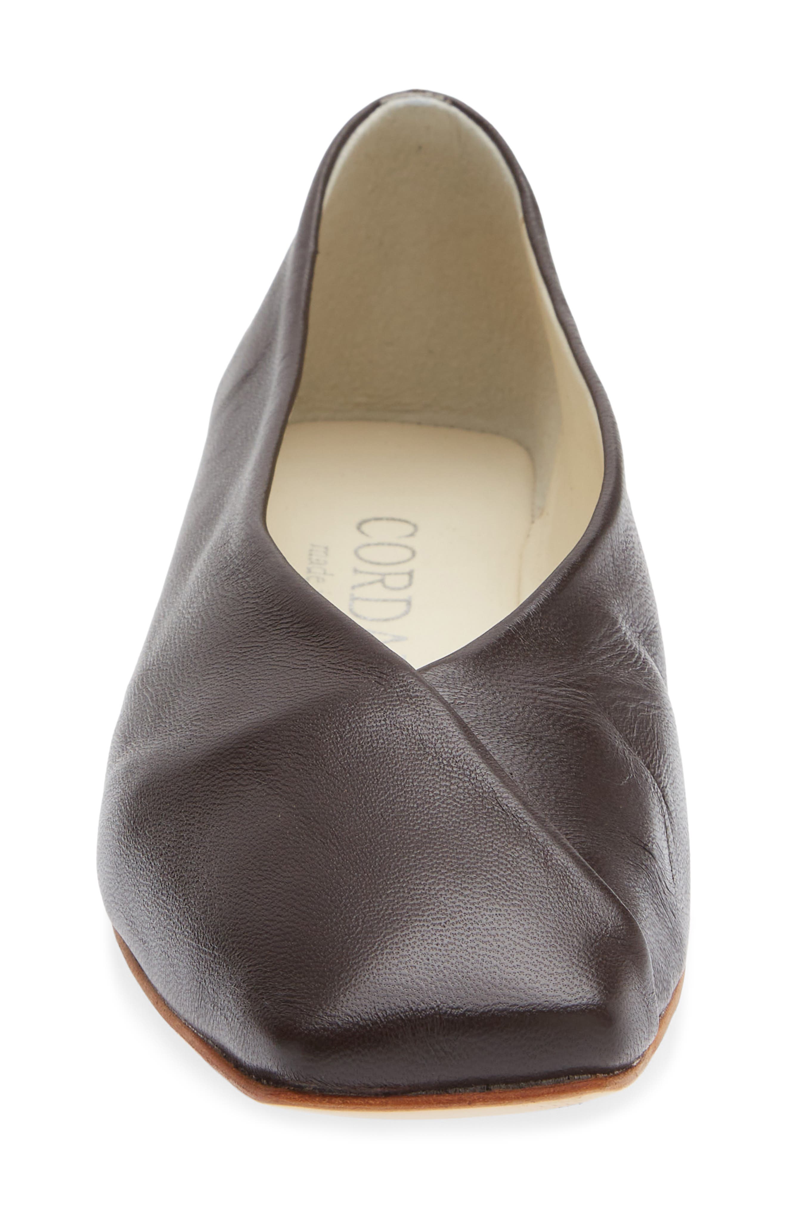 Marissa Leather Ballet Flat, Alternate, color, CHOC BROWN NAPPA