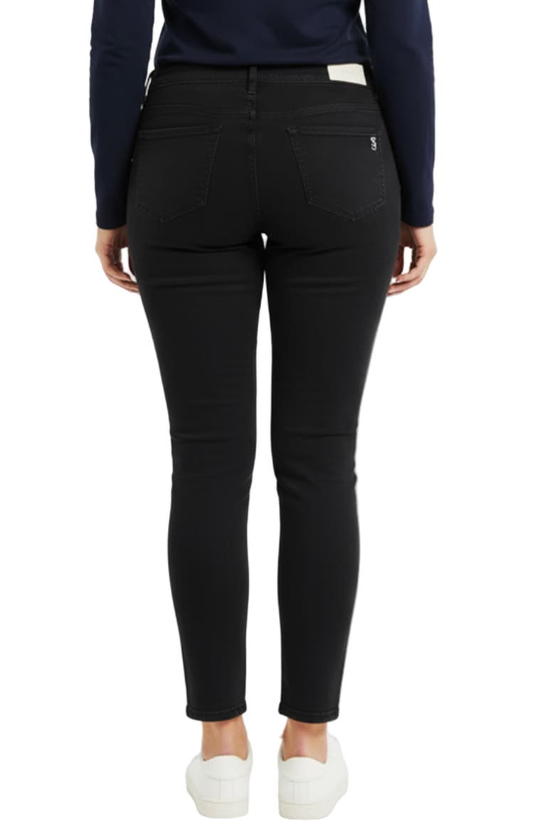 High Waist Ankle Skinny Jeans, Alternate, color, BLACK