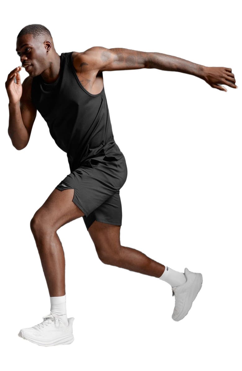 2XU Aero Tank, Alternate, color, Black/Silver Reflective