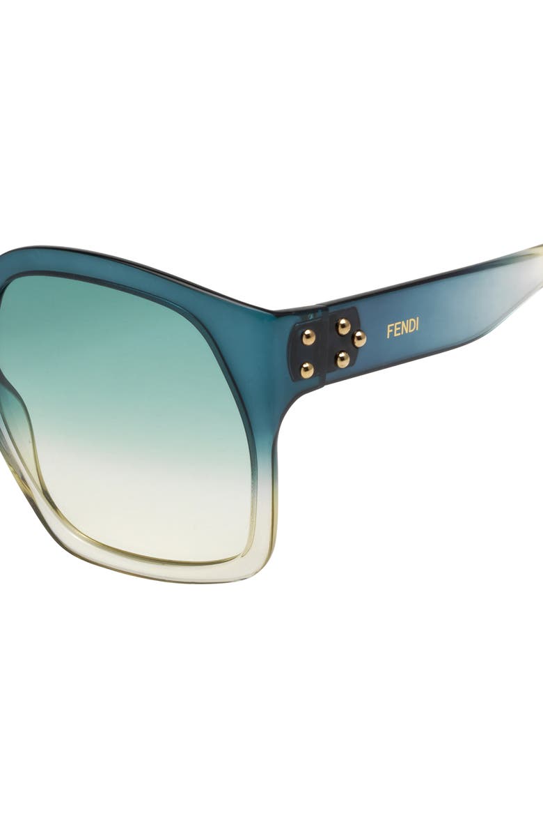 Fendi 58mm Square Sunglasses, Alternate, color, 