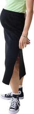 Ingrid & Isabel® Rib Maternity Midi Sweater Skirt