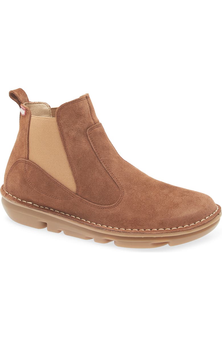 On Foot Silken Chelsea Boot, Main, color, Castana