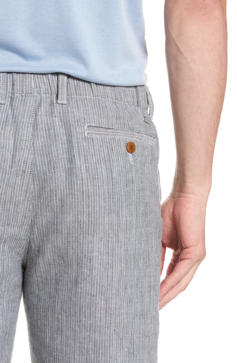 Tommy Bahama Harbor Herringbone Linen Blend Shorts, Alternate, color, 