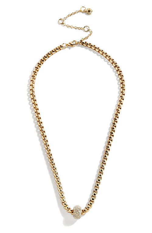 Baublebar Pave Rondelle Jonie Necklace, 16-19 In Gold