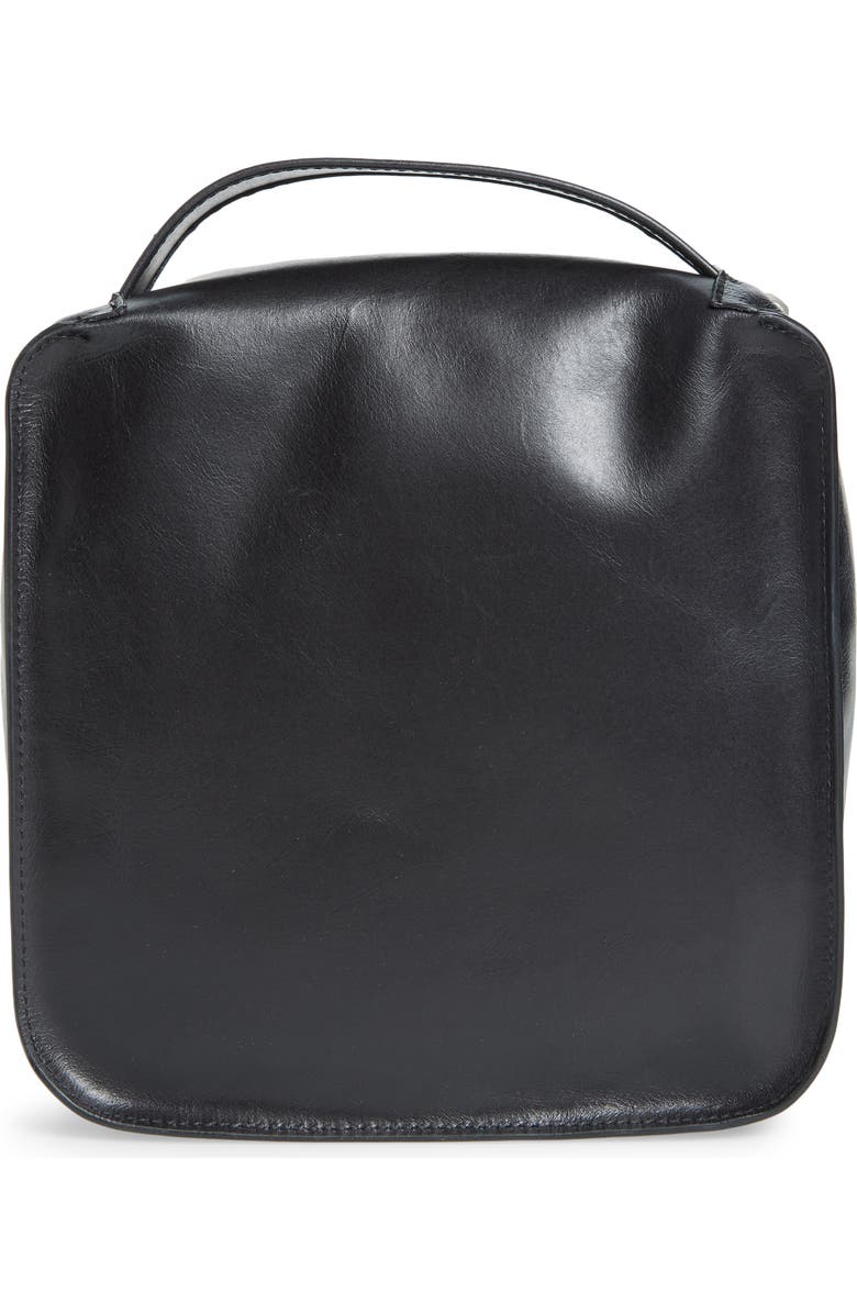 Rick Owens Large Calfskin Leather Toiletries Bag, Alternate, color,