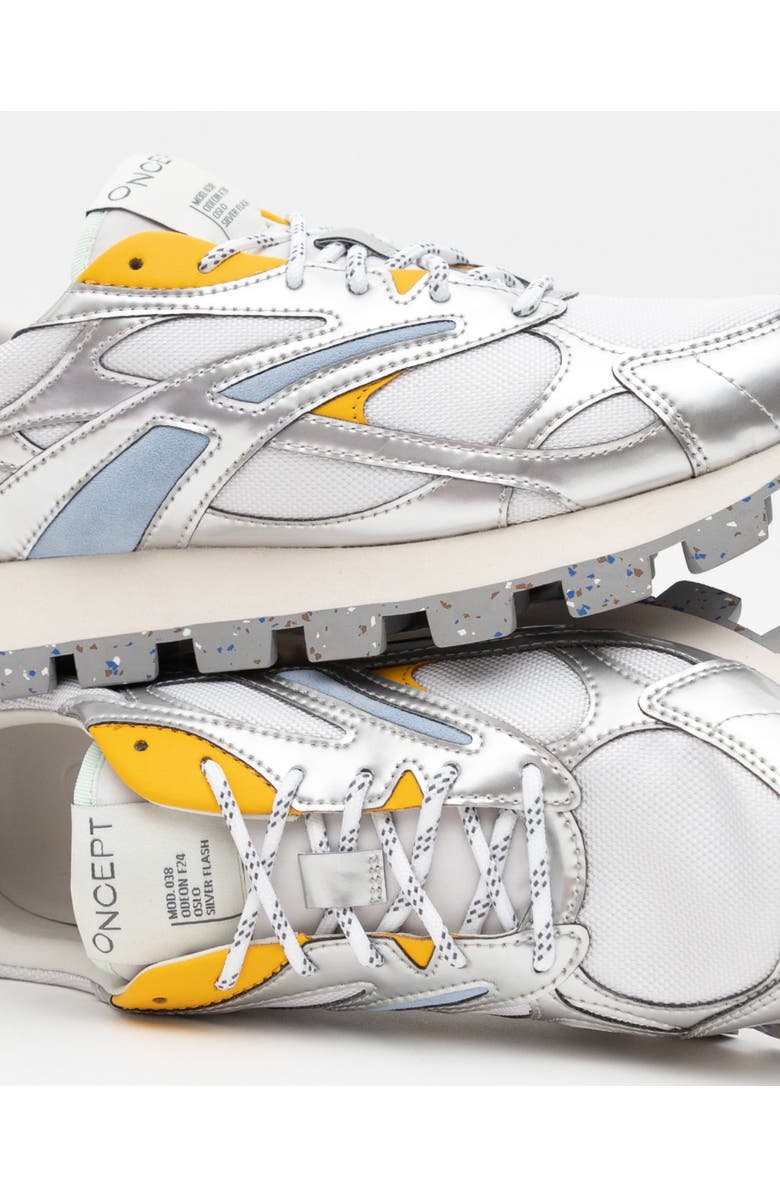 Oncept Oslo Lug Sole Sneaker, Alternate, color, Silver Flash