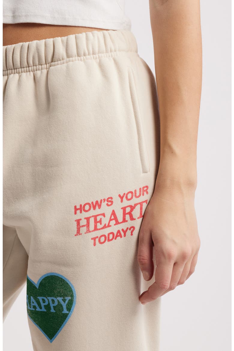 How's Your Heart Sweatpants, Alternate, color, CREAM