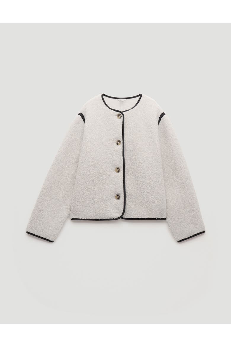 Alina Borg Button Cardigan, Alternate, color, Stone White