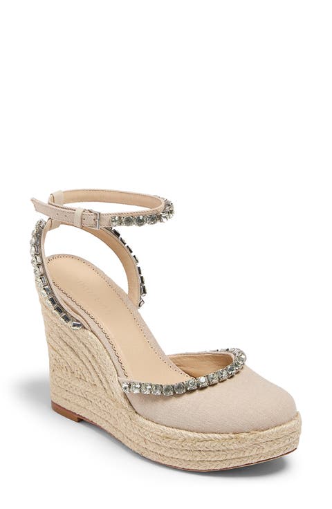 Jeanne Crystal Espadrille Wedge (Women)