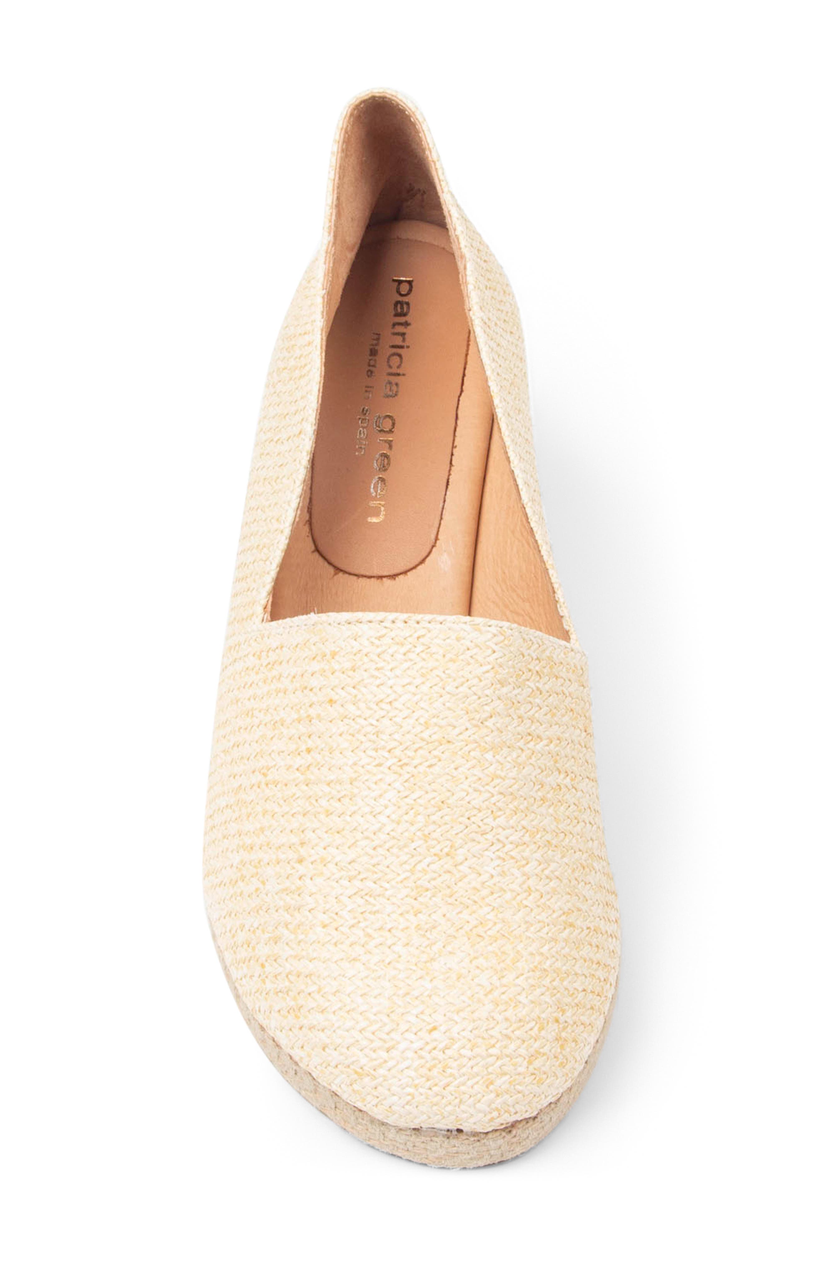 patricia green Mallorca Square Toe Espadrille, Alternate, color, Beige Raffia