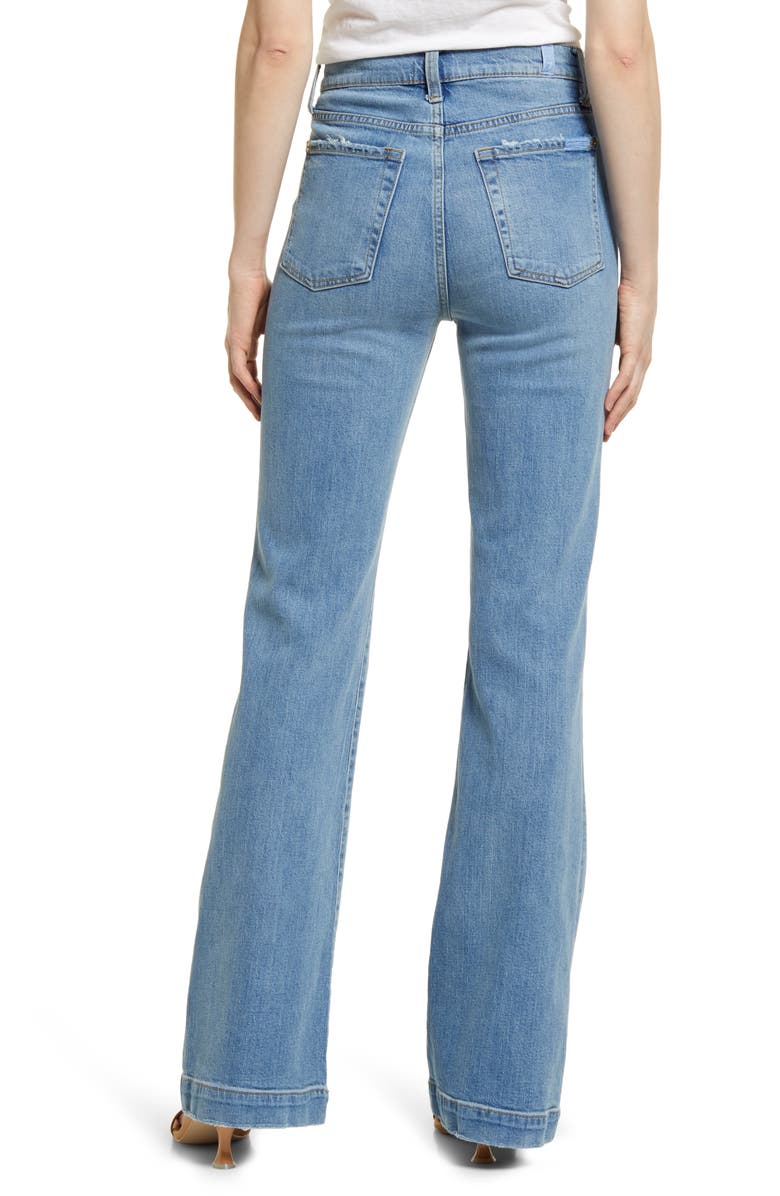 7 For All Mankind Dojo Ultrahigh Waist Flare Leg Jeans, Alternate, color,