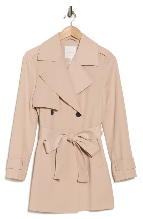 AVEC LES FILLES AVEC LES FILLES DOUBLE BREASTED SOFTSHELL TRENCH COAT
