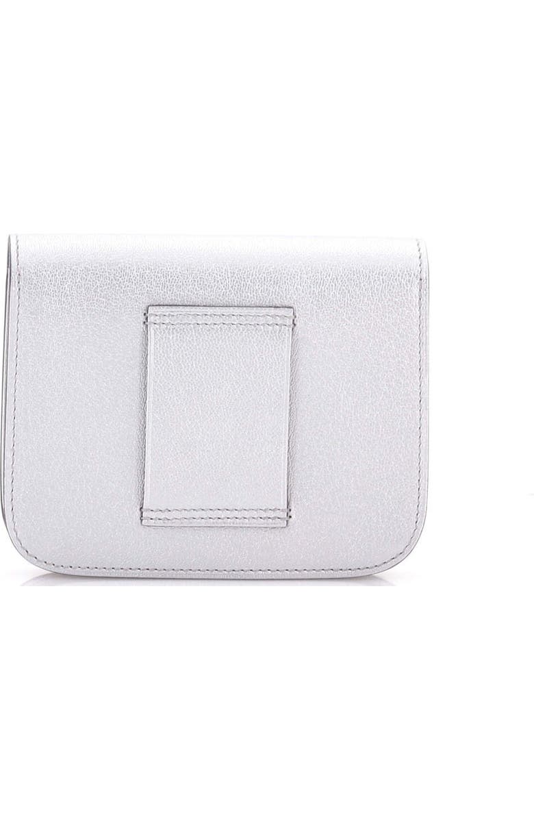 Pre-Owned Hermes Constance Slim Wallet Chevre Chamkilight, Alternate, color, Gris Argente