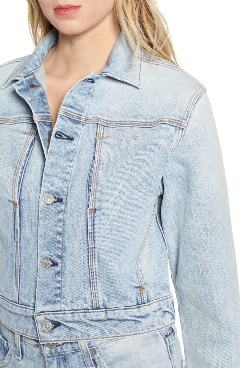 7 For All Mankind Seam Pocket Denim Jacket, Alternate, color, 