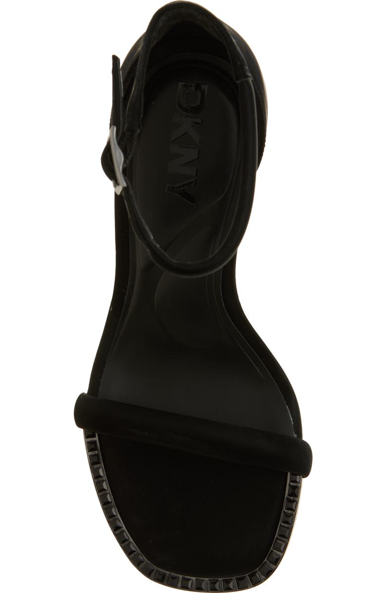 DKNY Walker Ankle Strap Sandal, Alternate, color, Black