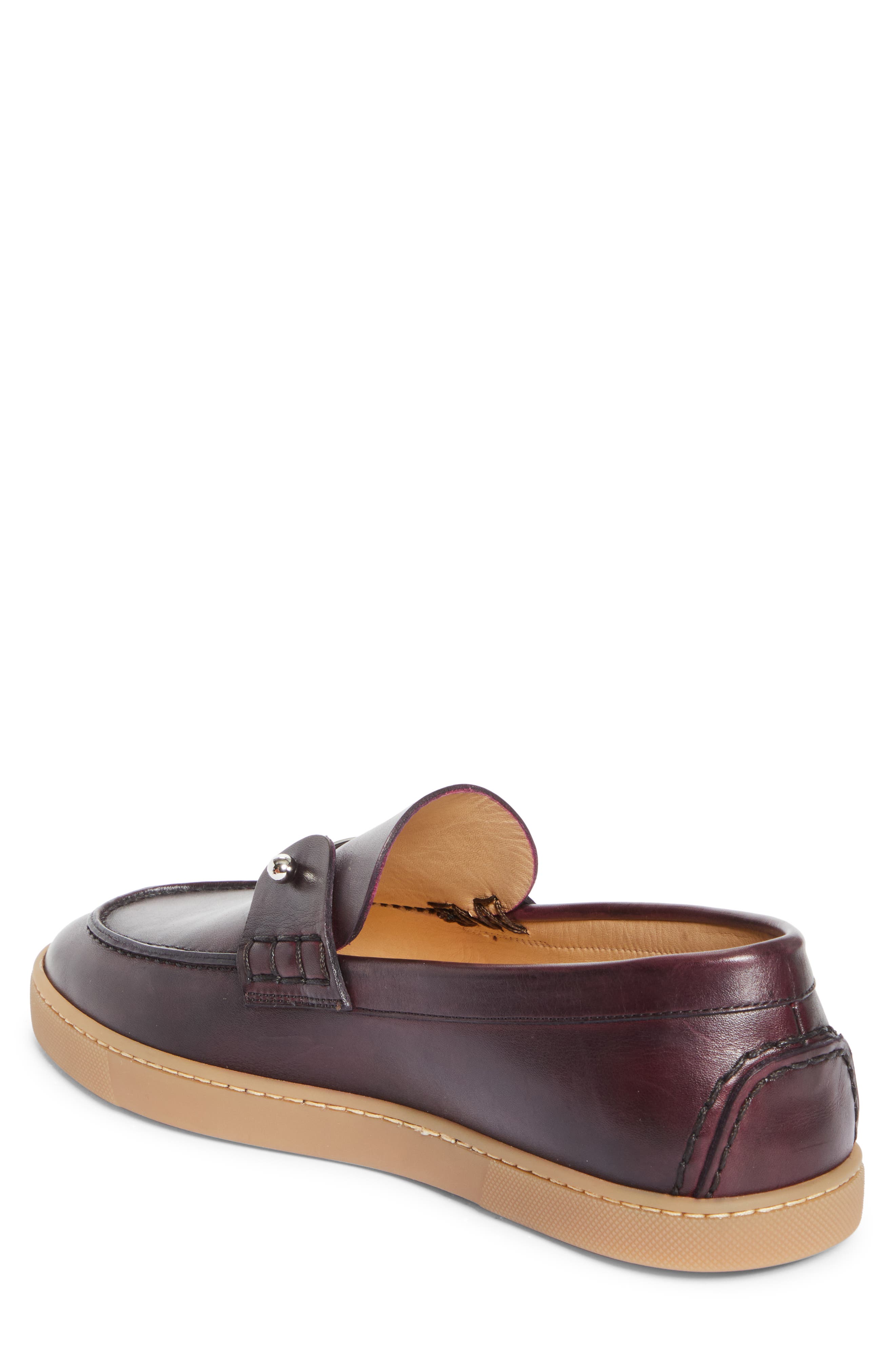 Christian Louboutin Chambeliboat Loafer, Alternate, color, Oxblood