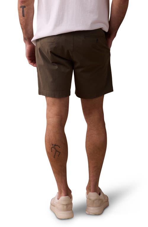 The Normal Brand Stretch Cotton Chino Shorts In Olive