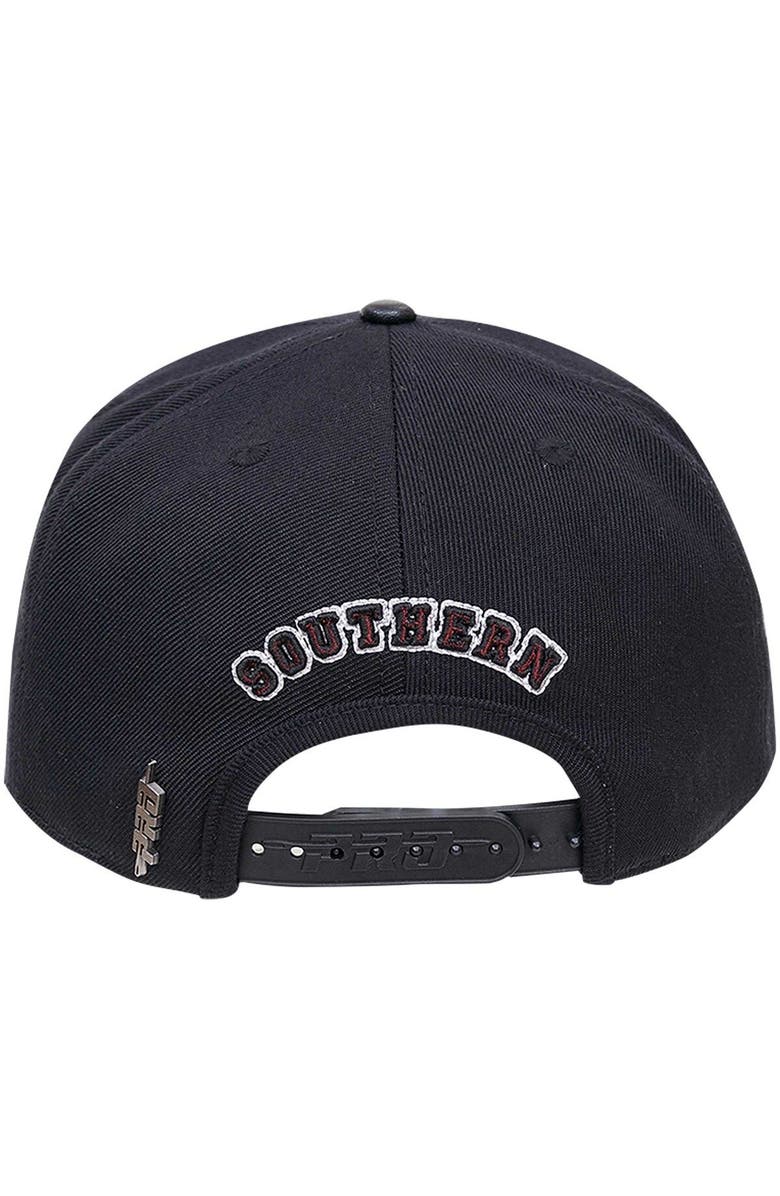 PRO STANDARD Men's Pro Standard Black Texas Southern Tigers Arch Over Logo Evergreen Snapback Hat, Alternate, color, 