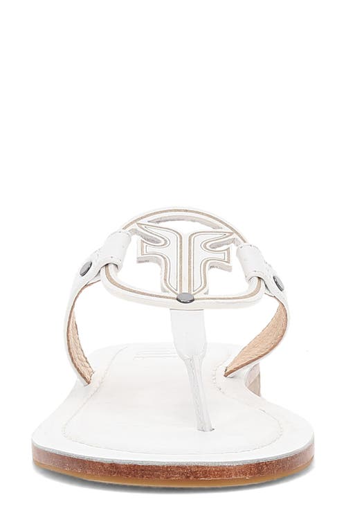 Frye Taylor Logo Sandal In White