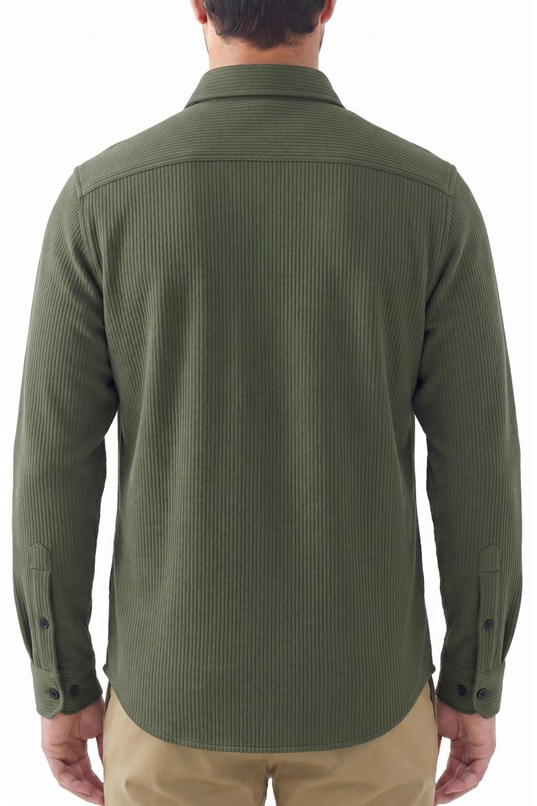 Long Sleeve Bonded Shirt, Alternate, color, 30 FADED GREEN