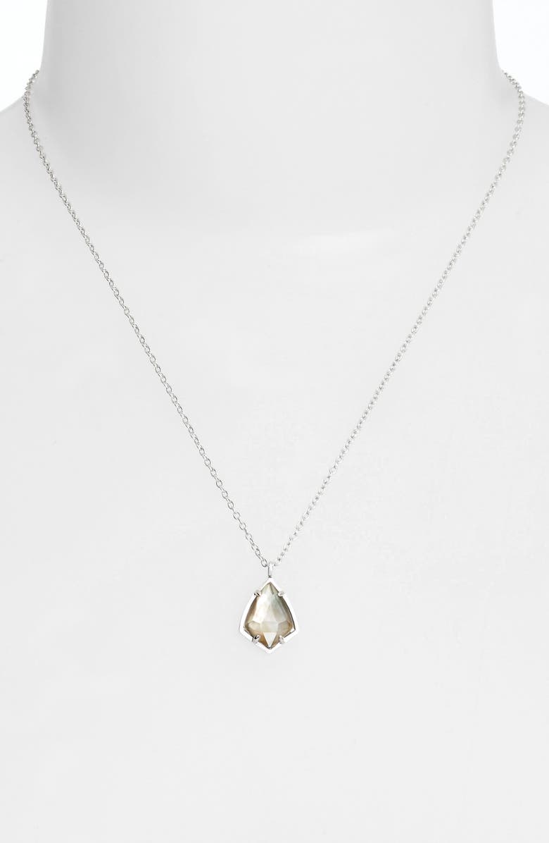 Kendra Scott 'Cory' Semiprecious Stone Pendant Necklace, Alternate, color, 