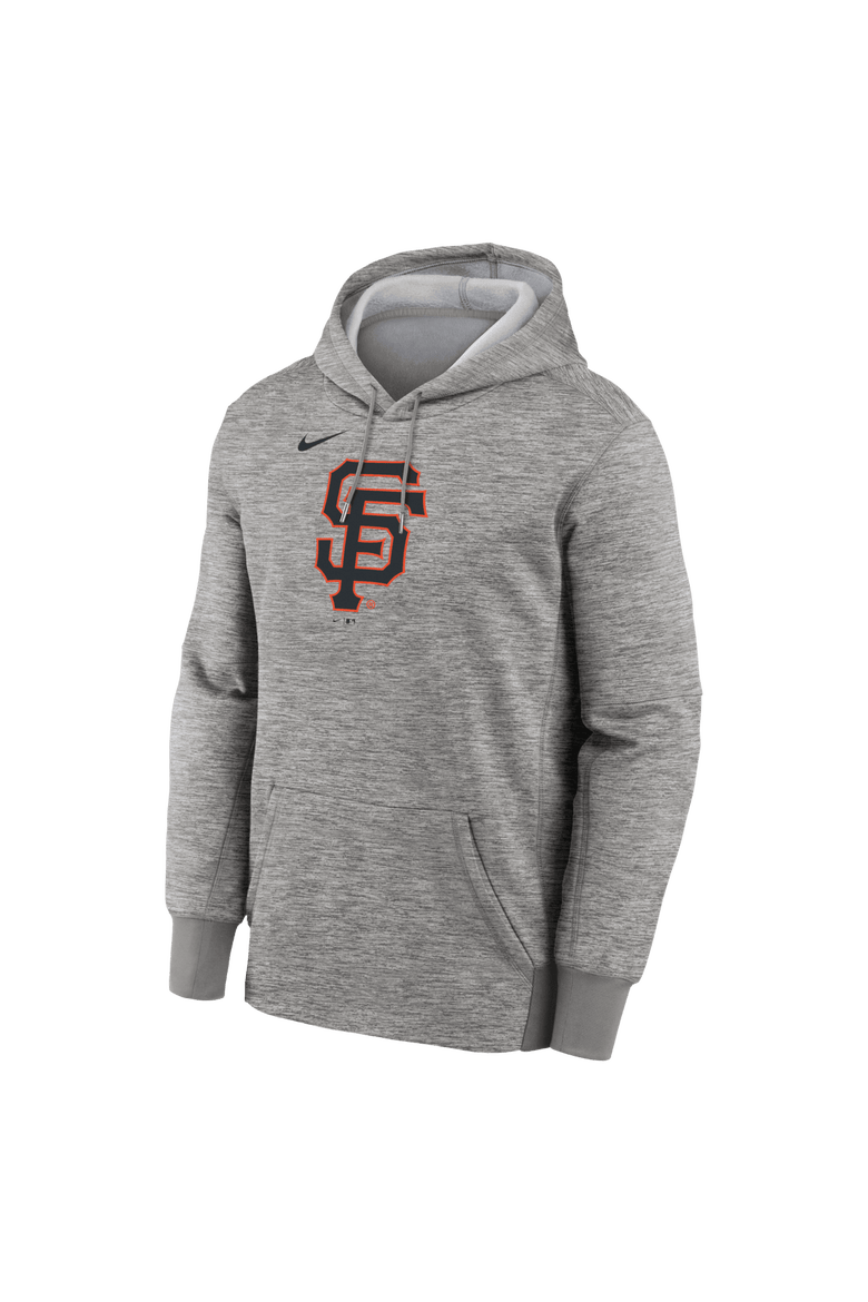 Men's Nike Heather Gray San Francisco Giants Primary Logo Therma Hoodie, Alternate, color, Heather Gray
