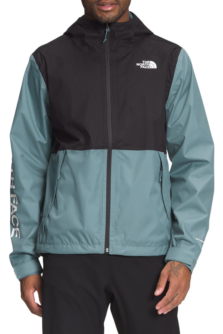 Men's Millerton Waterproof Hooded Jacket, Main, color, GOBLIN BLUE GRANITIC ROCK