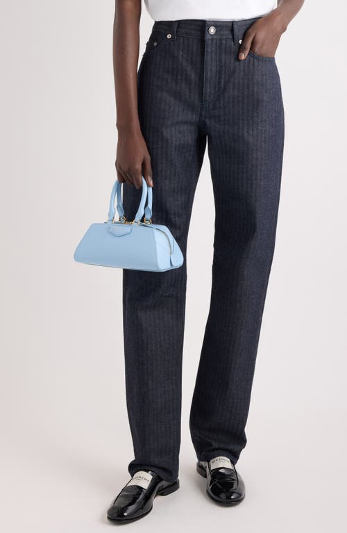 Givenchy Antigona Mini Top-handle Bag In Box Leather In Blue