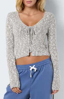 Noisy may Cassy Tie Front Cardigan