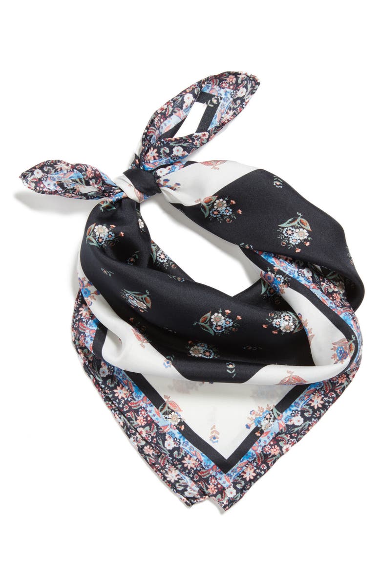 Rebecca Minkoff Baby Ditsy Floral Silk Bandana, Alternate, color,
