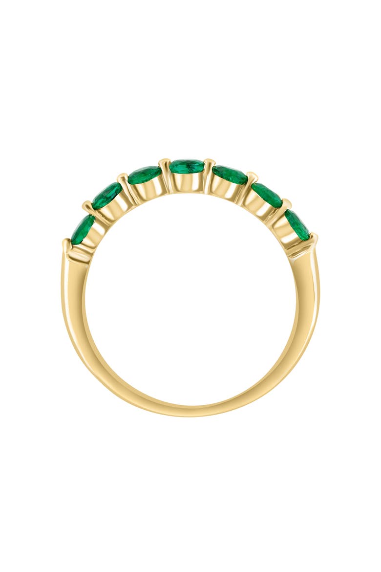 14K Yellow Gold Emerald Ring, Alternate, color, GREEN
