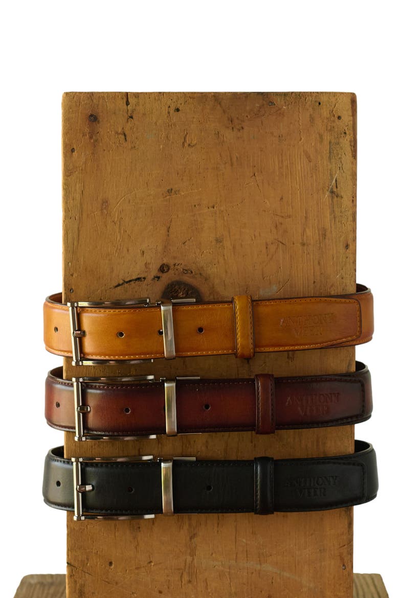 Bari Leather Belt, Alternate, color, Tan