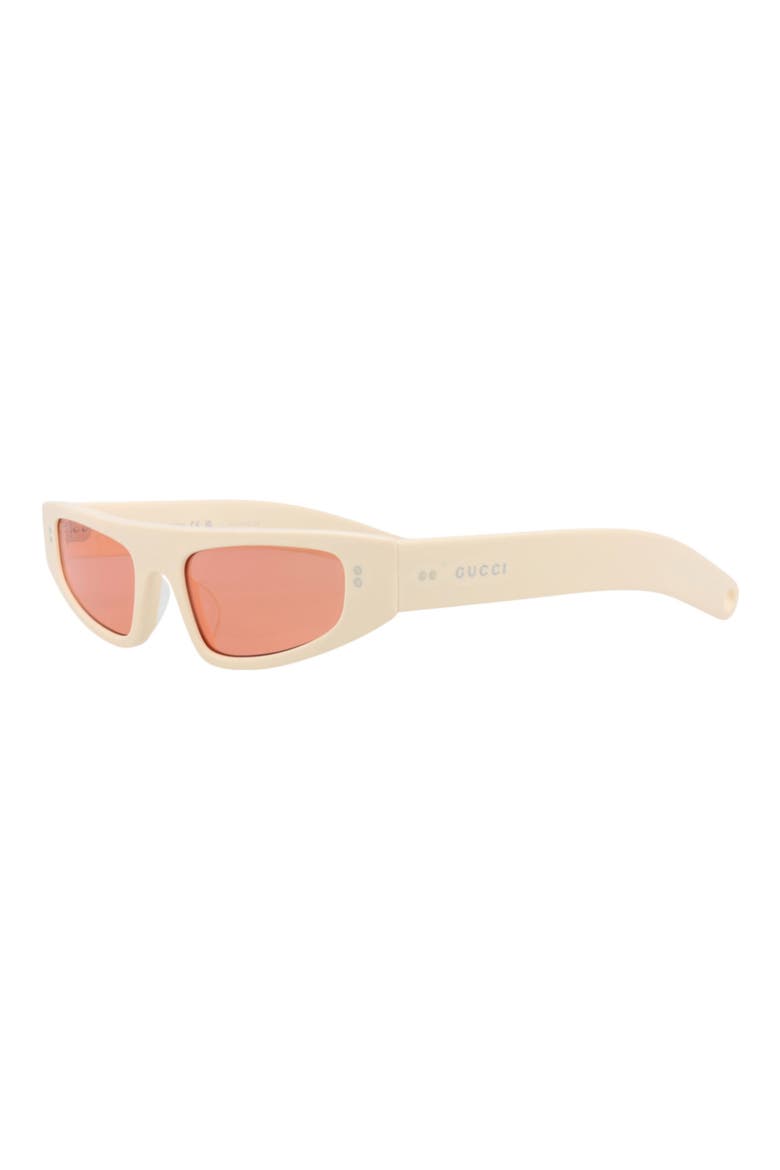51mm Cat Eye Sunglasses, Alternate, color, IVORY DARK RED