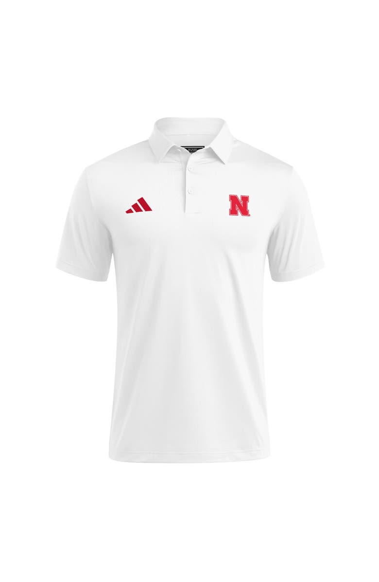 adidas Men's adidas White Nebraska Huskers Ultimate 365 Polo, Alternate, color, White