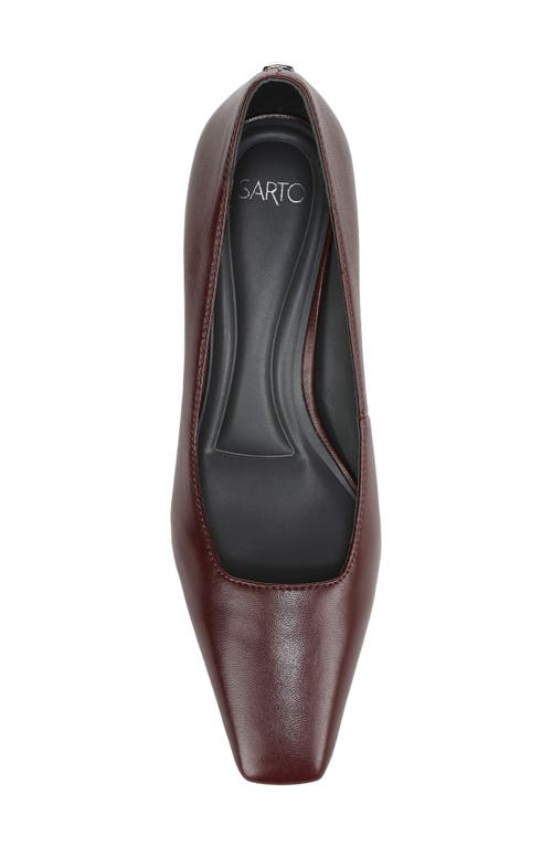 Sarto By Franco Sarto Ryan Square Toe Pump In Burgundy