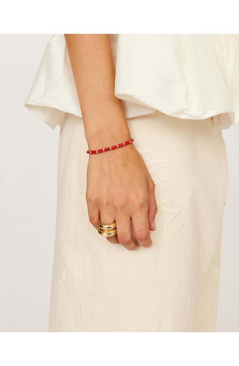 Éliou Gonzo Coral Beaded Bracelet, Alternate, color, 