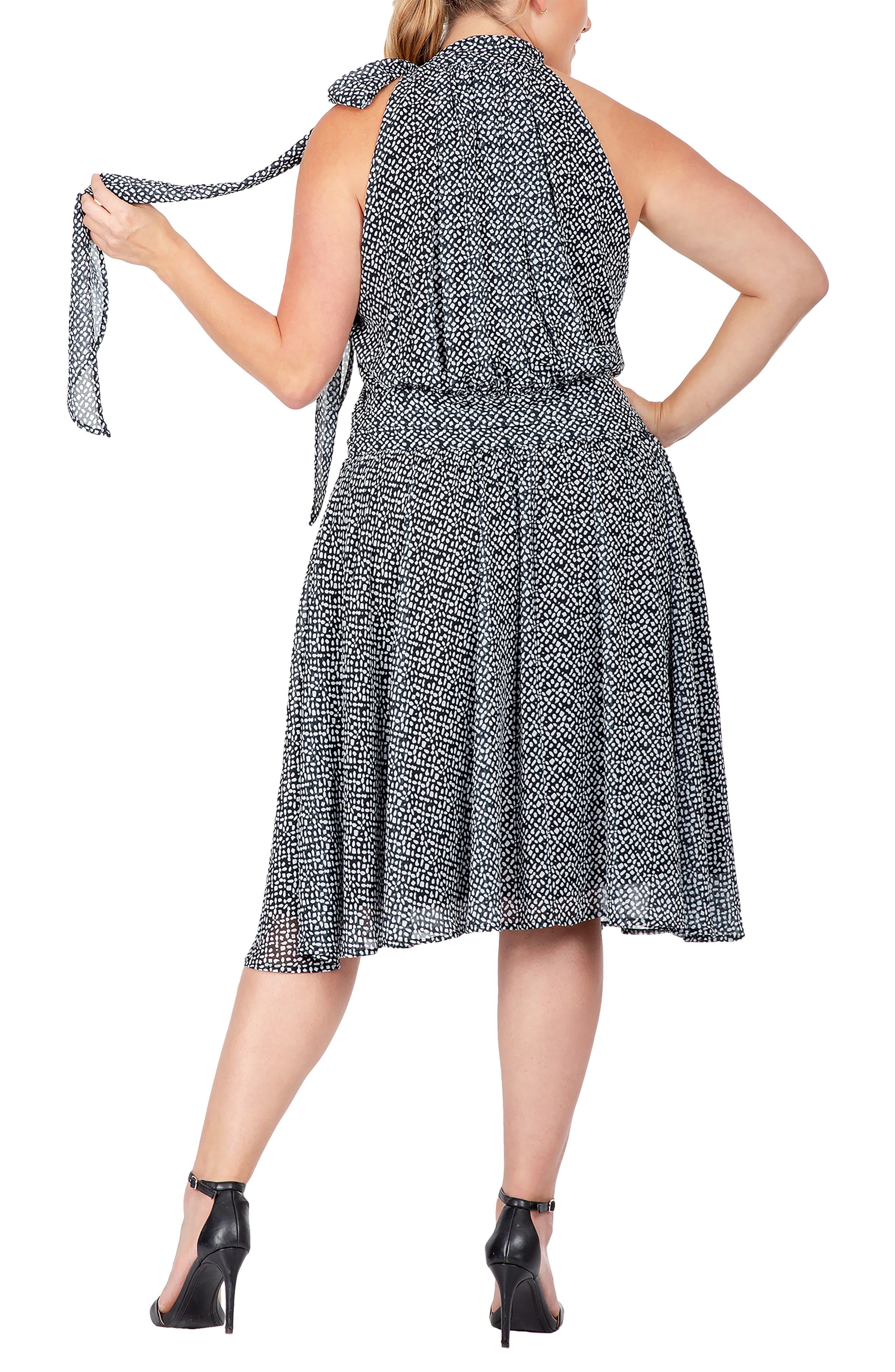 Halter Neck Flounce Dress - image 2