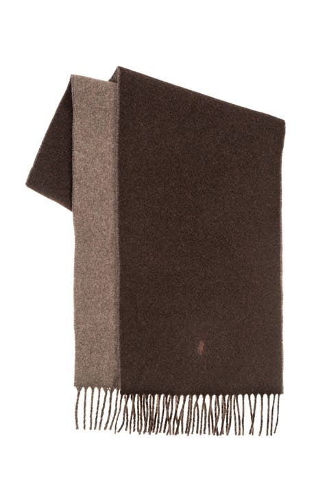 Classic Double Faced Recycled Wool Scarf