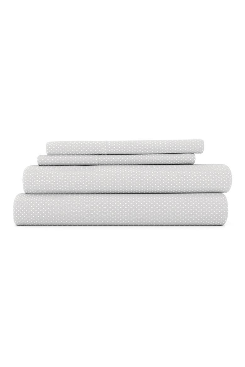 Premium Ultra Soft My Heart Pattern 4-Piece Bed Sheet Set, Main, color, LIGHT GRAY