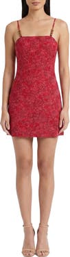 The Good Journey Botanical Print Mini Sheath Dress