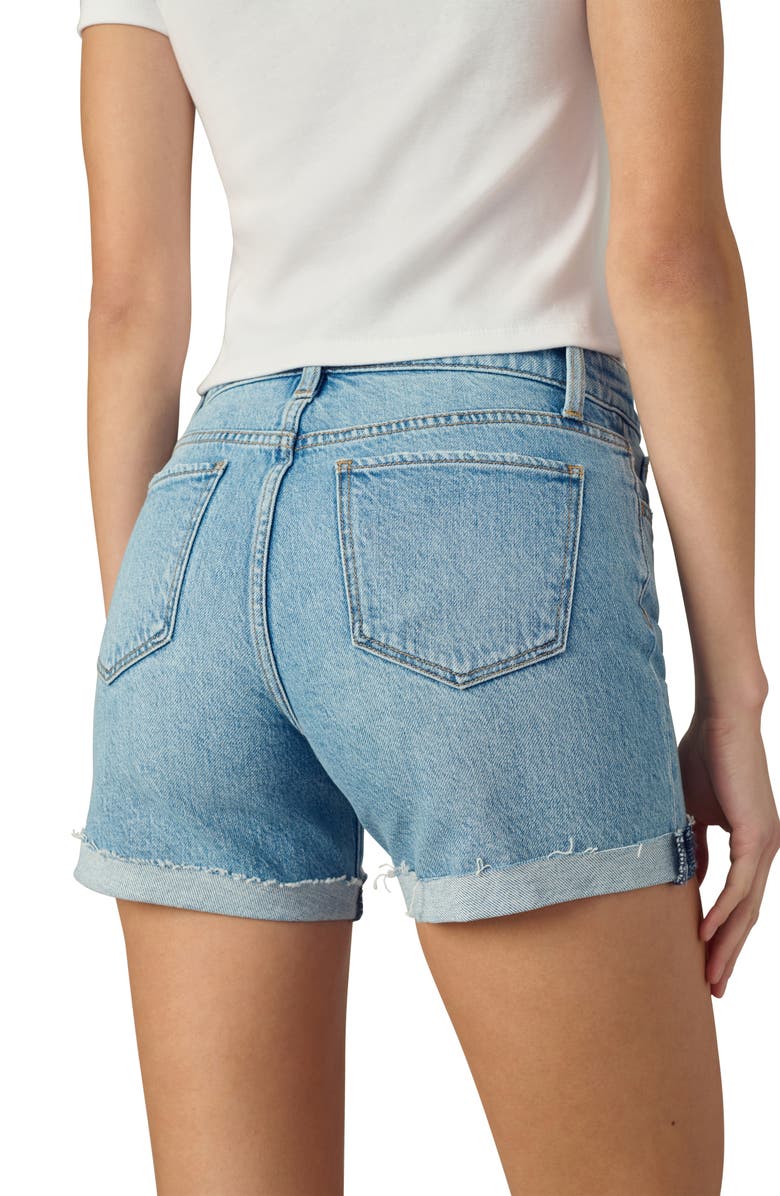 Joe's The 5 Raw Hem Mid Rise Denim Shorts, Alternate, color,