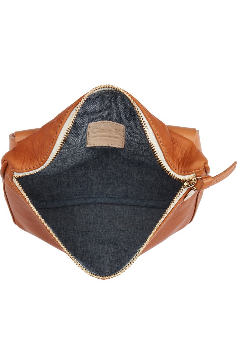 Clare V. Leather Fanny Pack, Alternate, color,