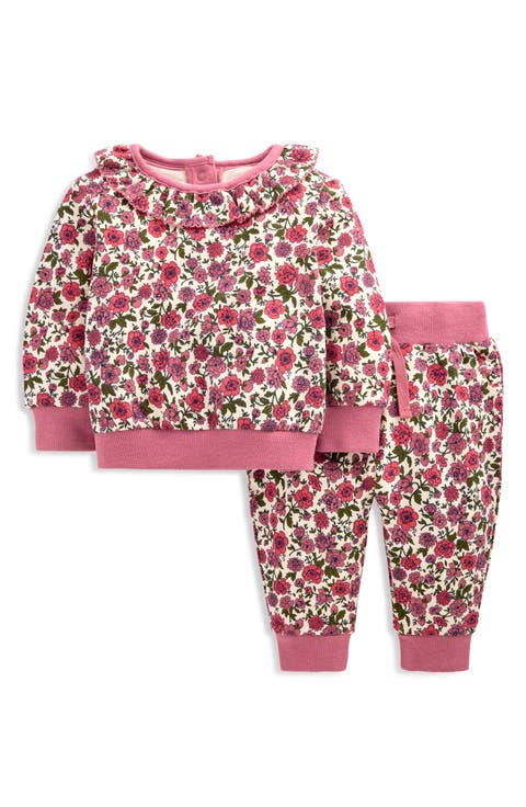 Kids' Ruffle Neck Sweatshirt and Joggers Set