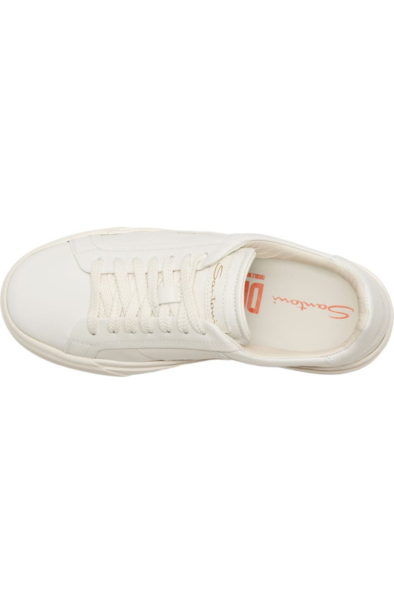 Santoni Women's DBS Double Buckle Sneaker, Alternate, color, White
