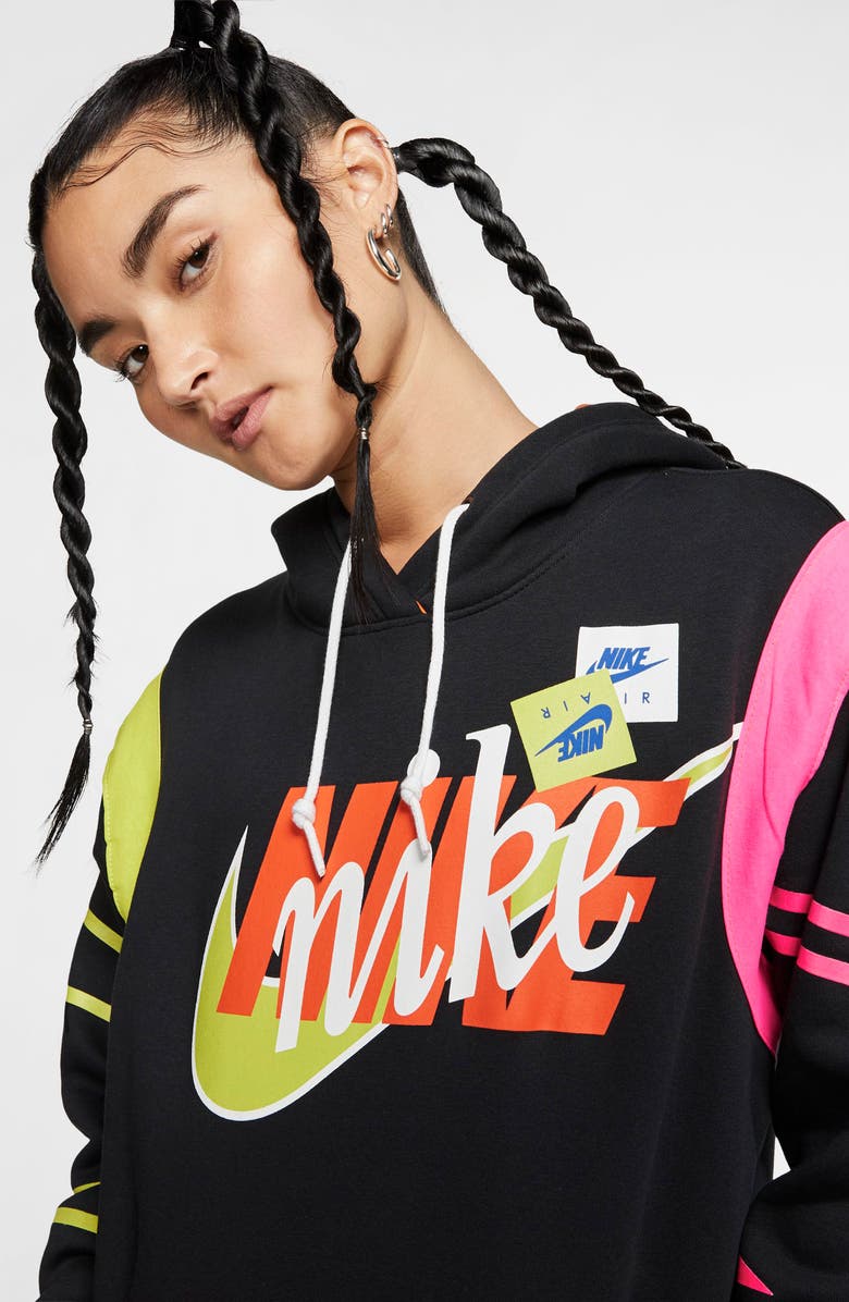 Nike Sportswear Air Force 1 Stacked Logo Hoodie, Alternate, color, 
