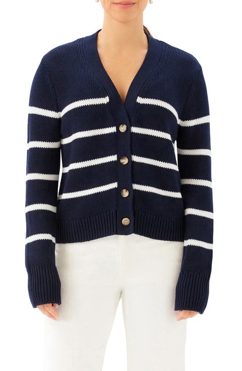 Stripe Cardigan Sweater