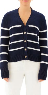 Karen Kane Stripe Cardigan Sweater