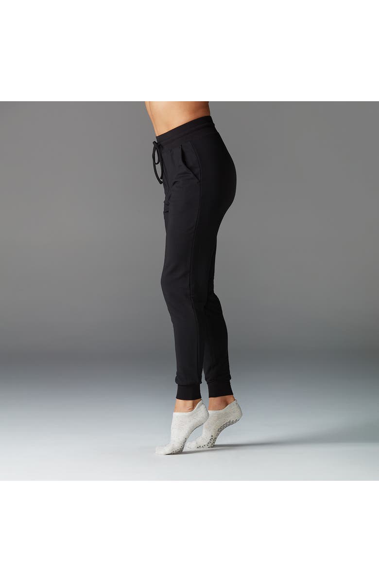 Tavi High Waisted Fitted Jogger, Alternate, color, Ebony