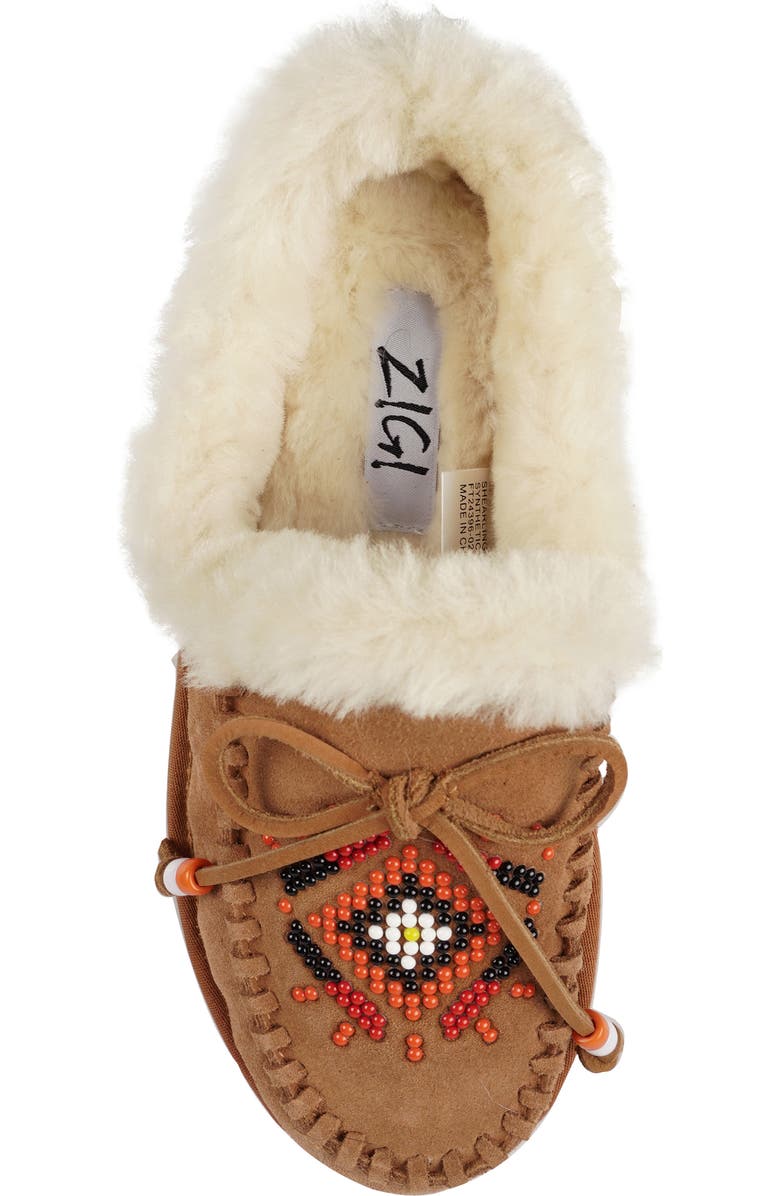 ZIGI Birdy Faux Shearling Platform Slipper, Alternate, color, Tan Suede