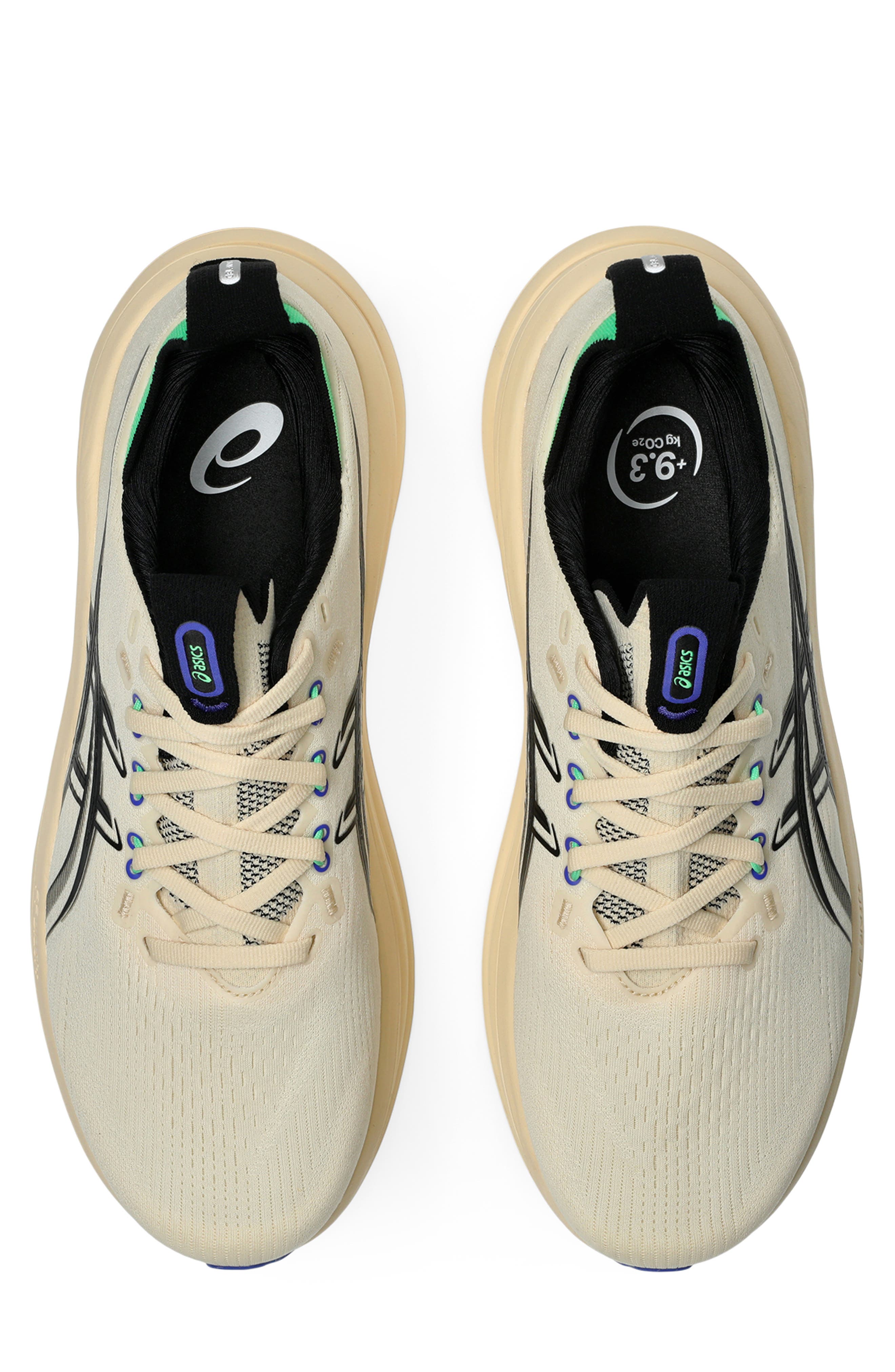 GEL-NIMBUS® 28 Running Shoe, Alternate, color, SEASHELL/ BLACK
